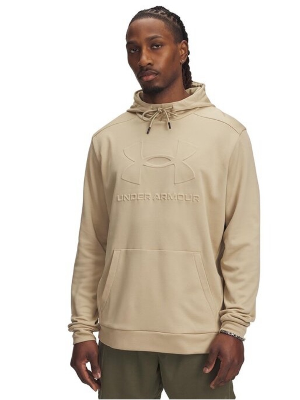 Under Armour Men's Armour Fleece Graphic Hoodie, Field Khaki - New